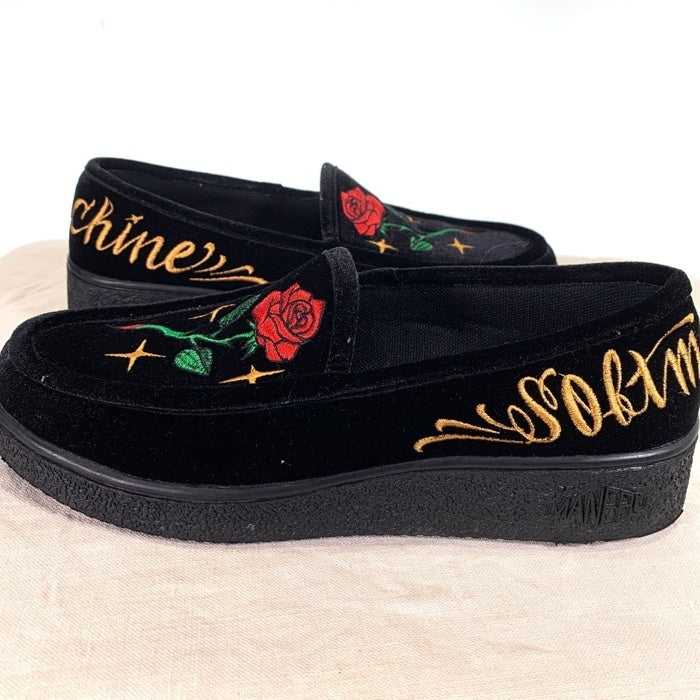 SOFT MACHINE ソフトマシーン MANEBU マネブ HOMIE SHOES スリッポン シューズ ローカットスニーカー ブラック MNB-CH01CR-P Size 41 福生店