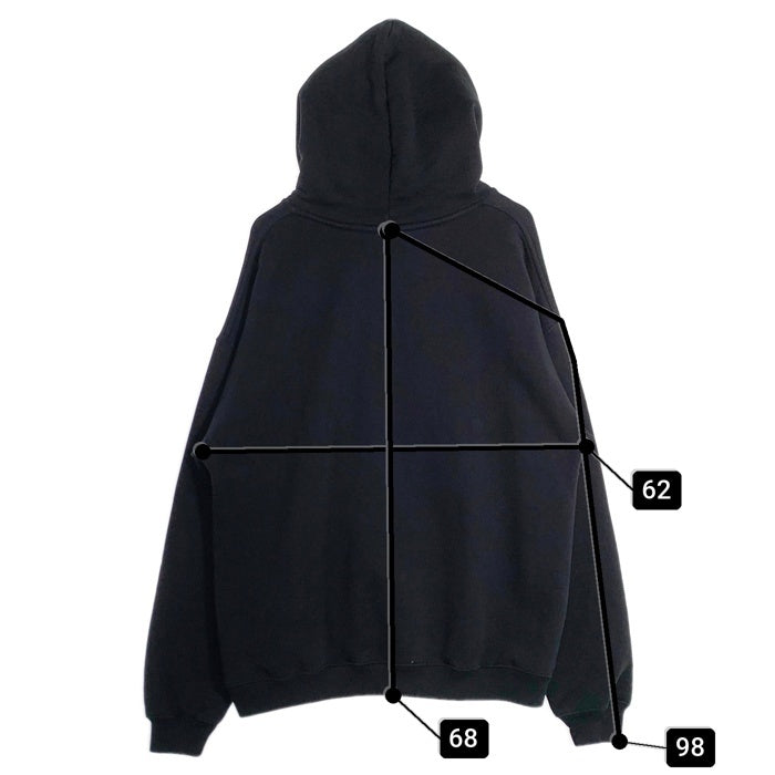 VETMENS ヴェトモン 19SS SECRET SOCIETY オーバーサイズ プルオーバー フーディー パーカー ブラック Size S 福生店