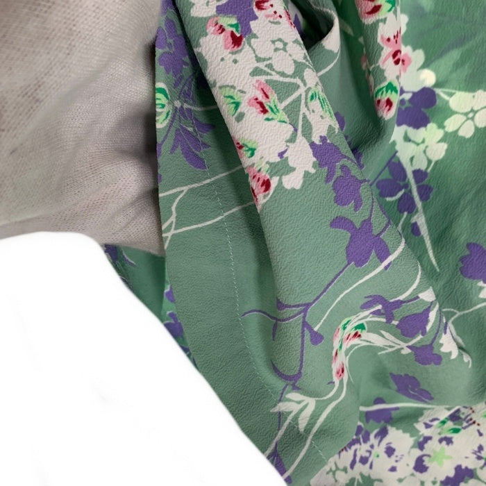 SUN SURF サンサーフ RAYON HAWAIIAN SHIRT CHERRY BLOSSOMS レーヨン 半袖 ハワイアン シャツ グリーン SS38319 Size M (15-15 1/2) 福生店