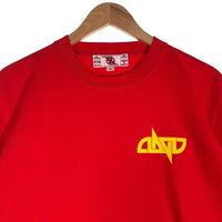 Dagda Leathers ダグダレザーズ プリントTシャツ 袖刺繡 レッド 旧マッコイ 滝沢氏 1 Size M 福生店