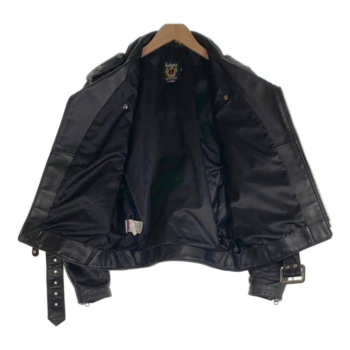 Schott ショット 牛革 レザー 星型スタッズ ダブルライダース ジャケット ブラック 7171 USA製 Size 40 福生店