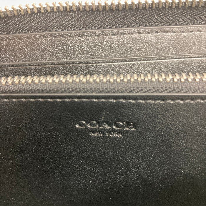 COACH コーチ シグネチャー ラウンドファスナー 長財布  F25517 ブラック 瑞穂店