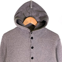 Dapper's ダッパーズ 裏起毛 ボタンフロント パーカー フーディー グレー Size 38 福生店