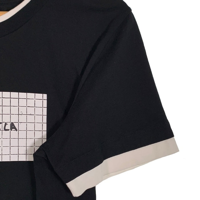 MM6 Maison Margiela エムエムシックス メゾンマルジェラ 22SS T-SHIRT プリントTシャツ ブラック レディース S52GC0226 S24311 Size S 福生店