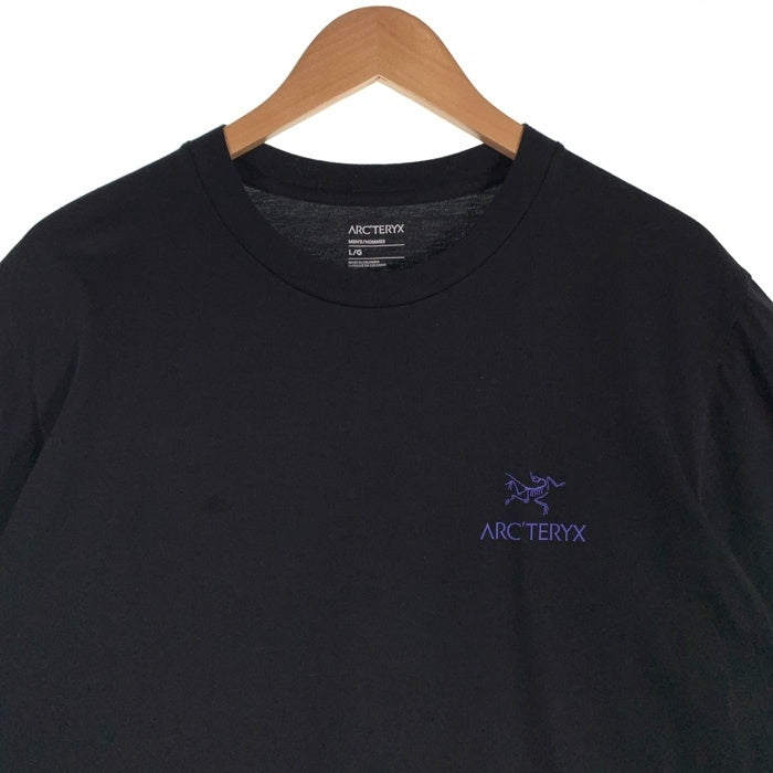 ARC'TERYX アークテリクス Emblem SS Crew 半袖 Tシャツ ブラック ブルー Size L 福生店