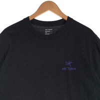 ARC'TERYX アークテリクス Emblem SS Crew 半袖 Tシャツ ブラック ブルー Size L 福生店