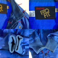 80's King Louie キングルイ PRO FIT FEL-PRO PERFORMANCE GASKETS ジップアップ ナイロン ジャケット ブルー Size S 福生店