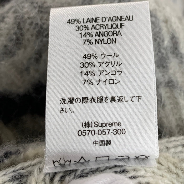 SUPREME シュプリーム 19SS Printed Floral Angora Sweater フローラル プリント  クルーネック セーター グレー Size L 福生店