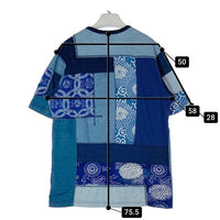 JUNYA WATANABE COMME des GARCONS MAN ジュンヤワタナベ コムデギャルソンマン WO-T023 インディゴ染め パッチワーク Tシャツ インディゴ sizeM 瑞穂店