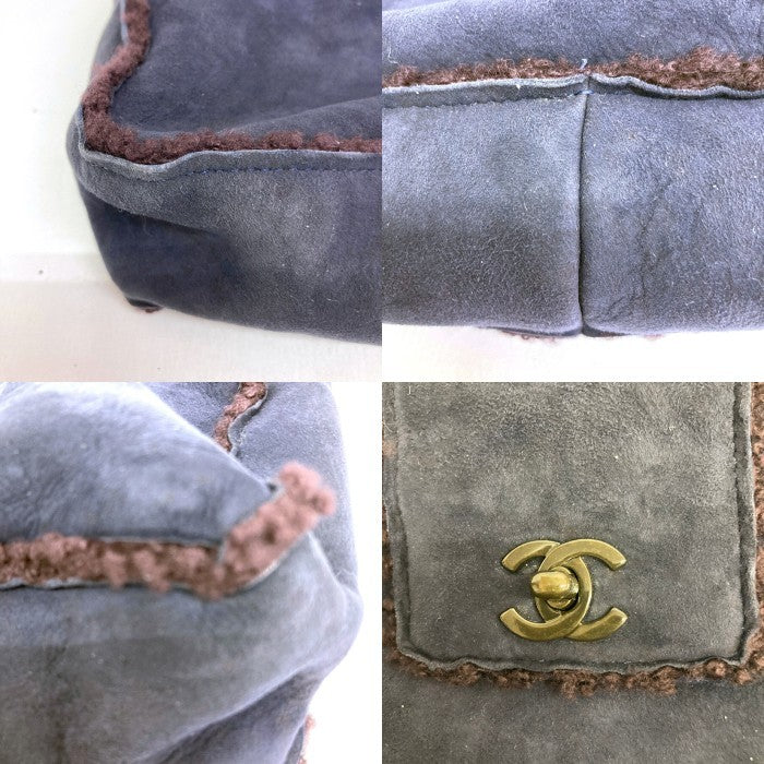 CHANEL シャネル ムートン ショルダーバッグ ネイビー 瑞穂店