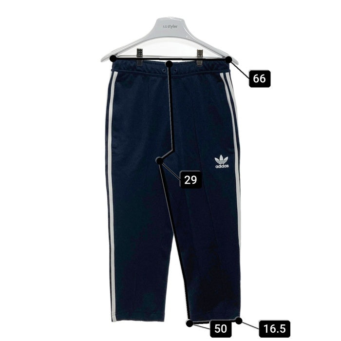 adidas originals クロップド トラックパンツ 七分丈 スリーライン ネイビー sizeXS 瑞穂店