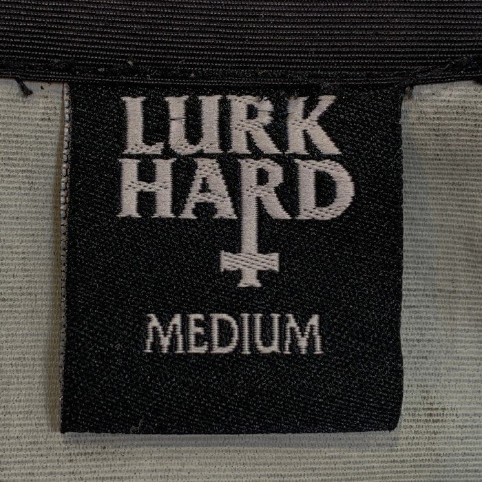 LURK HARD ラークハード ナイロンコーチジャケット ブラック スナップボタン Size M 福生店