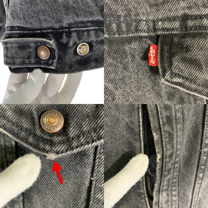 80`s Levi`s リーバイス ブラックデニム ボアジャケット USA製 70609 0270 Size XL 福生店