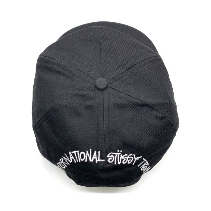 80-90's STUSSY ステューシー TRIBE刺繡 5パネルキャップ ブラック バックマジックテープ オールド タグなし 福生店