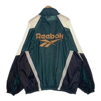 90's Reebok リーボック ナイロン トラックジャケット グリーン ブラック フィリピン製 Size XXL 福生店