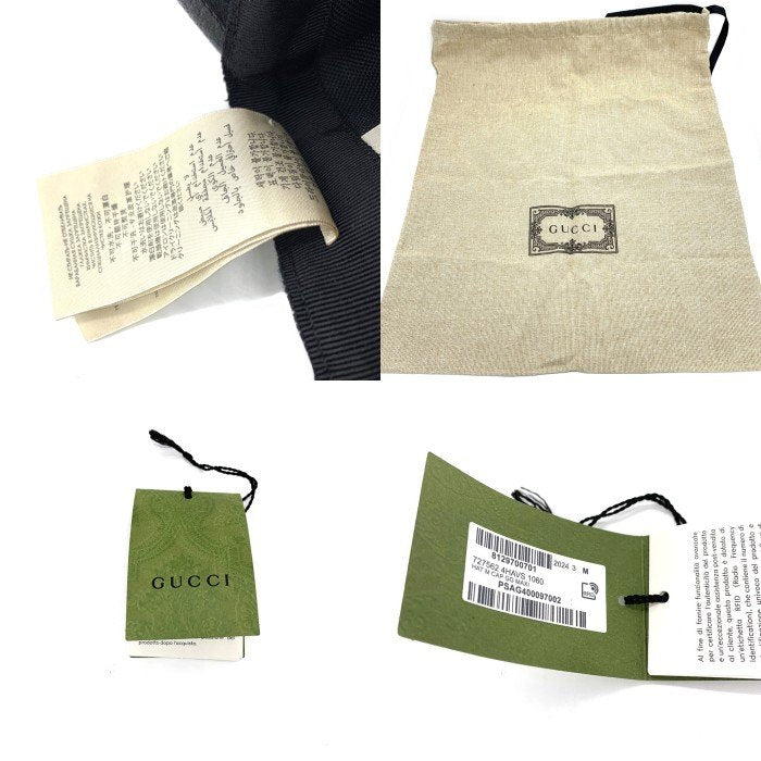 GUCCI グッチ ジャンボGG ベースボールキャップ ブラック 727562 4HAVS Size M 福生店