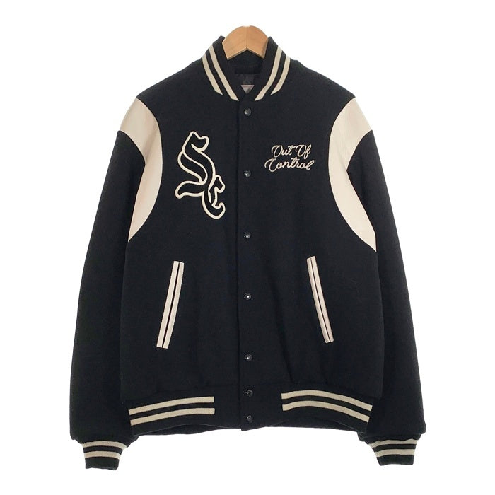 SUBCULTURE サブカルチャー 24AW STADIUM JACKET スタジアムジャケット ウール スタジャン ブラック ホワイト SCJK-A2401 Size 3 福生店