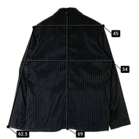 OURET オーレット ストライプ 7ポケット ジャケット ブラック size3 瑞穂店