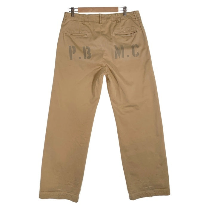 BUZZ RICKSON'S バズリクソンズ EARLY MILITARY CHINOS ミリタリー チノ トラウザーパンツ ベージュ P.B M.Cプリント M43035 H Size 33 福生店