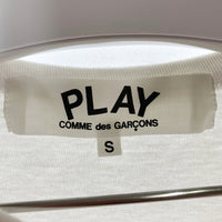 PLAY COMME des GARCONS プレイ コムデギャルソン ハートTシャツ ホワイト sizeS 瑞穂店