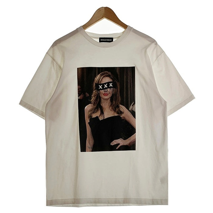 GOD SELECTION XXX ゴッドセレクショントリプルエックス Angelina Jolie アンジェリーナジョリー 半袖 Tシャツ ホワイト Size L 福生店