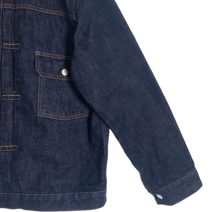 CALEE キャリー 1st TYPE NO COLLAR DENIM JACKET ノーカラー デニムジャケット インディゴ Size L 福生店