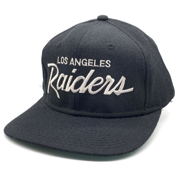 90's Sports Specialties NFL ロサンゼルス・レイダース ベースボールキャップ スナップバック ブラック 韓国製 NWA 福生店