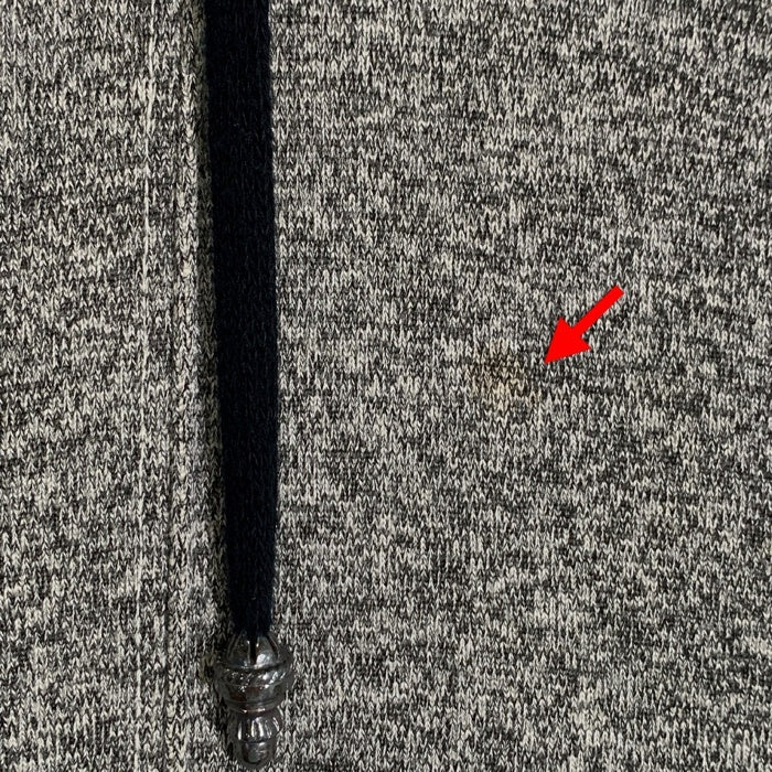 Chrome Hearts クロムハーツ ジップアップスウェットパーカー ダガー CHクロスレザーパッチ ボロチップ グレー 並行品 Size M 福生店