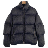 DIESEL ディーゼル 24AW Faded Denim Puffer Jacket フェイデッド デニム パファー ジャケット 中綿ジャケット ブラック  A16077 Size 48 福生店