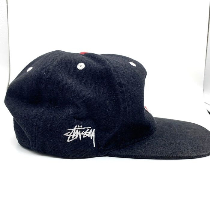 STUSSY ステューシー 刺繍 Sロゴ 国旗 スナップバック キャップ ブラック 131393 福生店