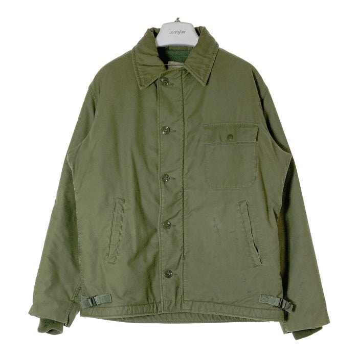 U.S.NAVY ユーエスネイビー 8415-753-5612 70s A-2 Deck Jacket デッキジャケット カーキ sizeM 瑞穂店