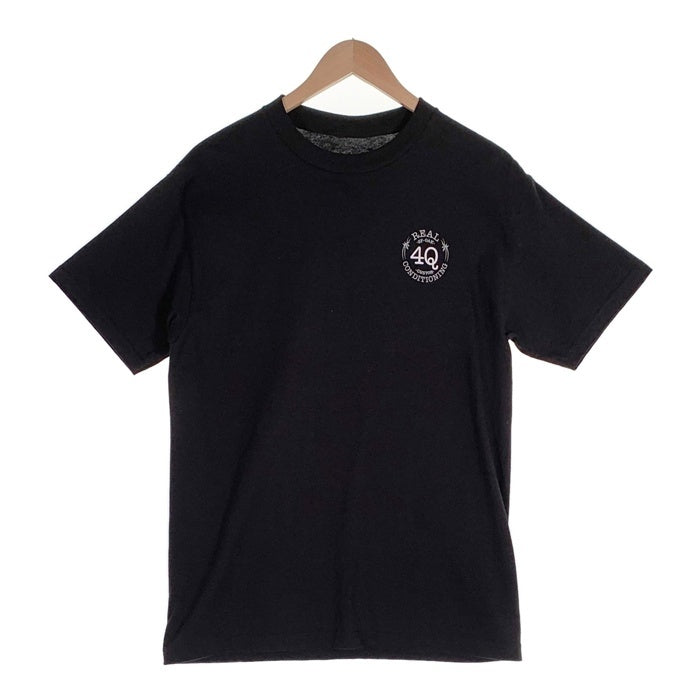 REAL SKATEBOARDS リアル スケートボード 4Q CONDITIONING フォーキュー コンディショニング 半袖 Tシャツ ブラック メキシコ製 Size M 福生店