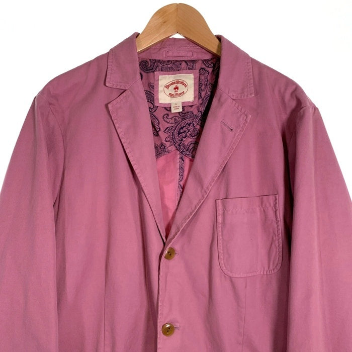 Brooks Brothers ブルックスブラザーズ コットン 3B テーラードジャケット ピンク 本切羽 カジュアル Size L 福生店