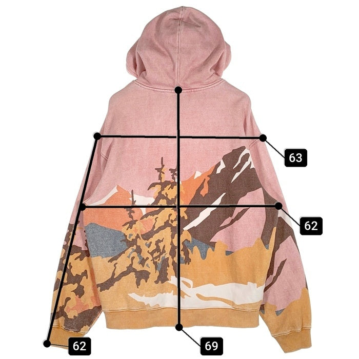 KITH TREATS キス トリーツ Campfire Hoodie キャンプファイヤー プルオーバーフーディー パーカー ピンク Size L 福生店