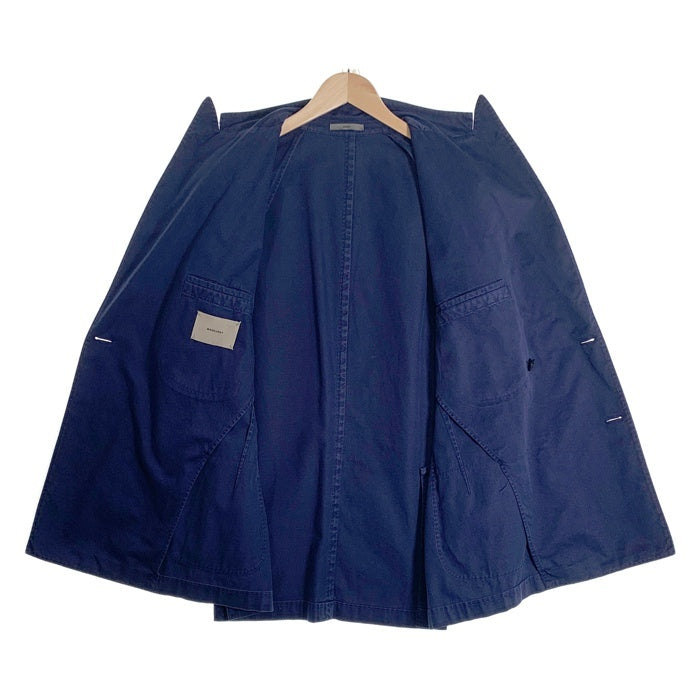 BOGLIOLI ボリオリ COAT コットン ダブルブレスレット ジャケット コート ネイビー メタルボタン イタリア製 Size 52 福生店