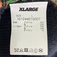 XLARGE エクストララージ 101244015007 BOY KNIT CARDIGAN ニットカーディガン ブラック sizeL 瑞穂店