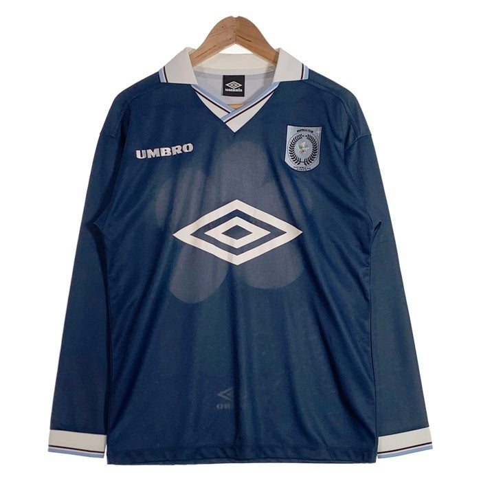 UMBRO アンブロ NICK GEAR ニックギア LHP ゲームシャツ 長袖 ネイビー ホワイト 784-4230267 Size S 福生店
