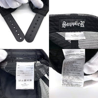 SUPPLIER サプライヤー クロスパッチ メッシュキャップ スナップバック ブラック 福生店