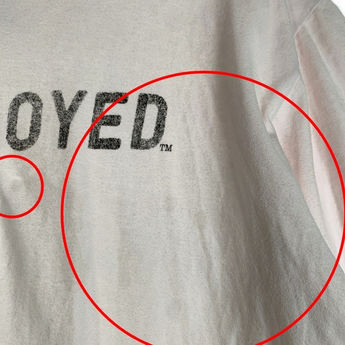 TENDERLOIN テンダーロイン UNEMPLOYED プリント 半袖 Tシャツ ホワイト Size L 福生店