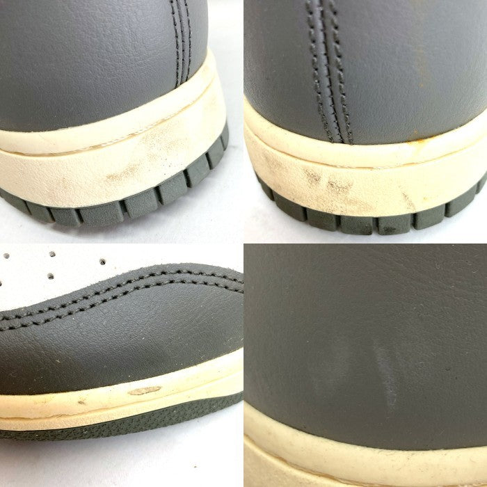 NIKE ナイキ DM0582-001 Dunk High Retro SE Vintage Light Bone and Tumbled Grey ダンク ハイ レトロ SE ヴィンテージ スニーカー グレー size28cm 瑞穂店