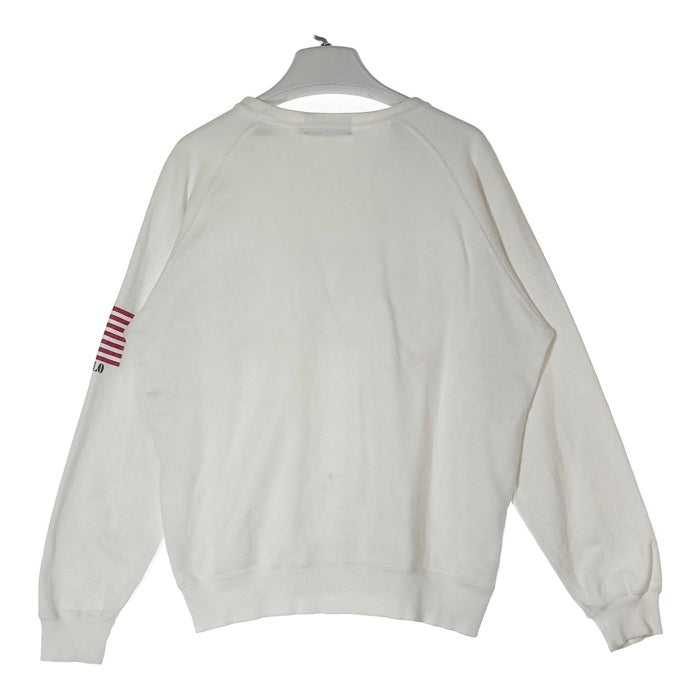 POLO RALPH LAUREN ポロラルフローレン USAプリント スウェット ホワイト sizeL 瑞穂店