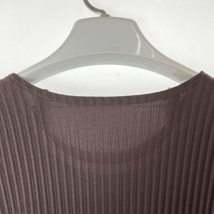 HOMME PLISSE ISSEY MIYAKE オムプリッセイッセイミヤケ HP46JK128 プリーツ 半袖 Tシャツ ダークブラウン size4 瑞穂店