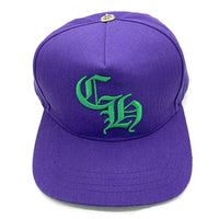 CHROME HEARTS CH BaseBall Hat トラッカーキャップ スナップバック パープル グリーン 福生店