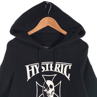 HYSTERIC GLAMOUR ヒステリックグラマー HYS RODS&RIDES プリント プルオーバースウェットパーカー ブラック グレー 02211CF03 Size M 福生店