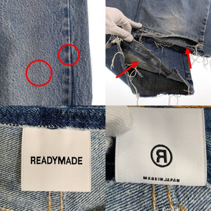 READYMADE レディメイド 再構築 フレア デニムパンツ インディゴ Lot 69817 RE-CO-BL-00-00-251 Size RANDOM 福生店
