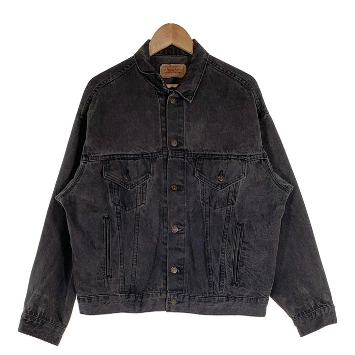 80's Levi's リーバイス ブラックデニム トラッカージャケット USA製 後染め Size L 福生店