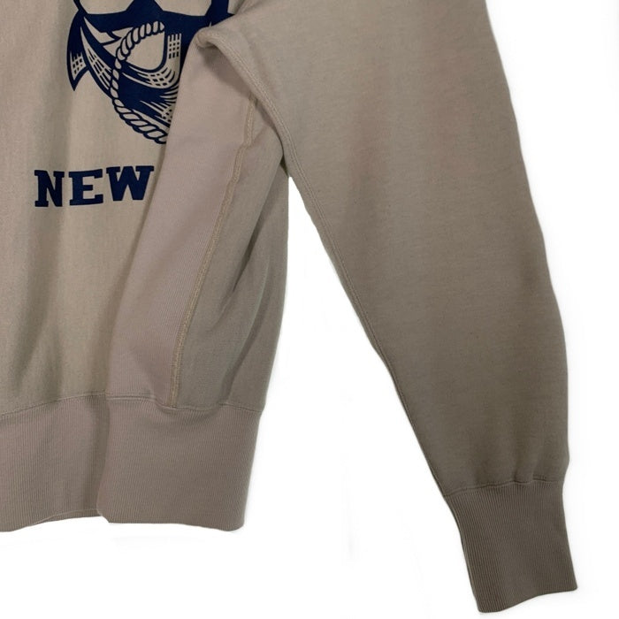 FREEWHEELERS フリーホイーラーズ セットイン・スウェットシャツ トレーナー オートミール U.S.NAVY NEW YORK Size M 福生店