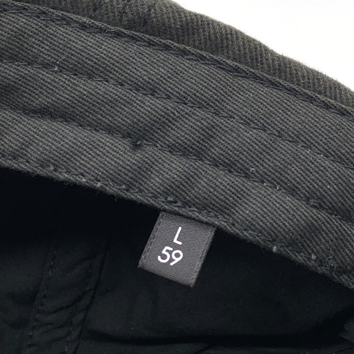 BALENCIAGA バレンシアガ 2018 BB ベースボールキャップ ブラック ラバーロゴ 刺繡 Size L (59) 福生店