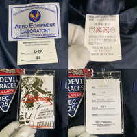 TED COMPANY テッドカンパニー Red Devil Air Race L-2A ナイロンフライトジャケット ネイビー テッドマン TL2-090 Size 44 福生店