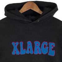 X-LARGE エクストララージ FLOWER PULLOVER HOODED SWEAT フラワー プルオーバースウェットパーカー ブラック 101224012009 Size M 福生店